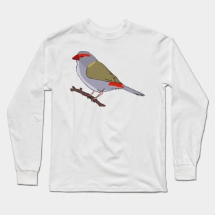 Red-Browed Finch Long Sleeve T-Shirt